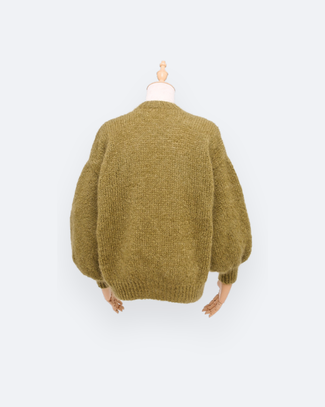 Mohair Cardigan Single Knit | Khaki Olive