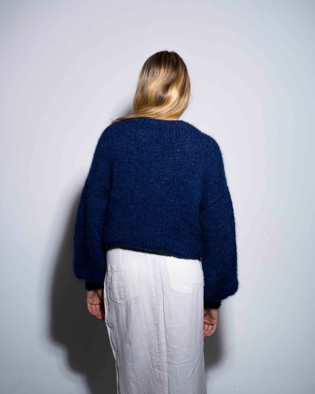 Mohair Jersey Single Knit | Navy