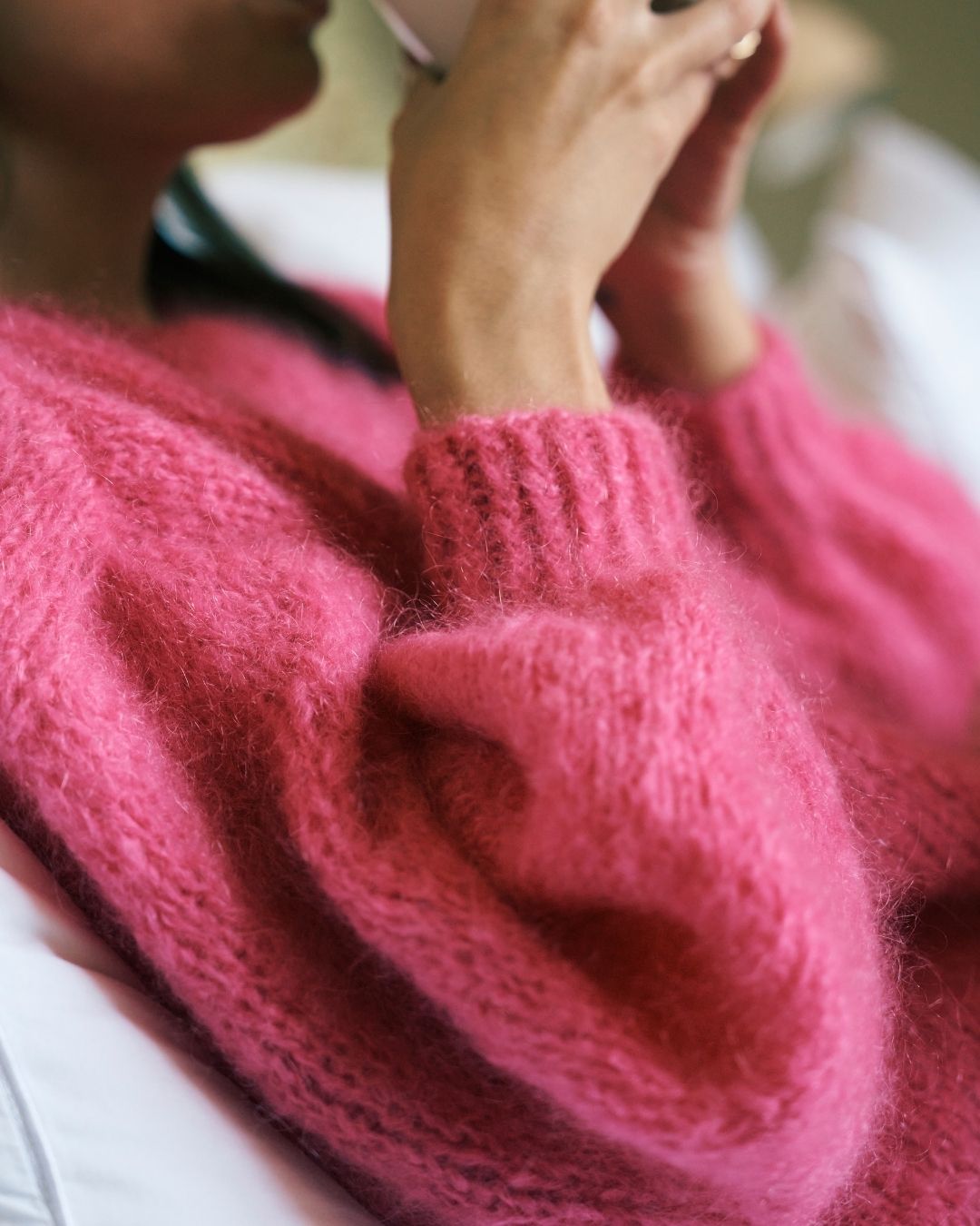 Mohair Jersey Single Knit | Cerise